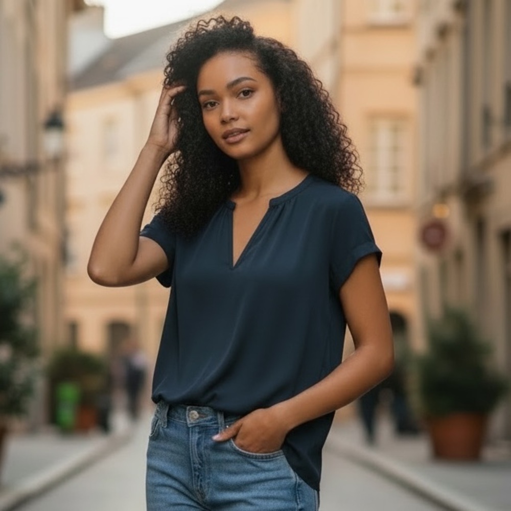 Philosophy Chic Navy blue Top XL